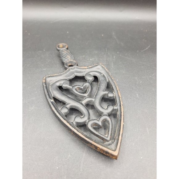 ANTIQUE CAST IRON TRIVET DECORATIVE HOT PAD SERVING RACK JZH 1948 M - Picture 1 of 9